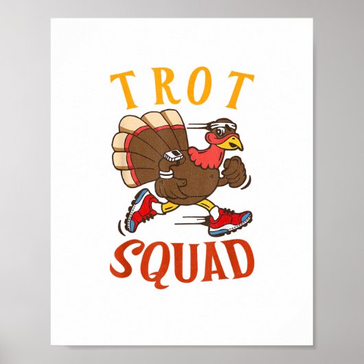 Trot Squad Shirt Erntedank Türkei Trot Kostüm Poster (Vorne)