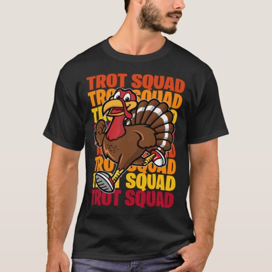Trot Squad Turkey Mask T-Shirt (Vorderseite)