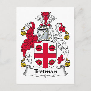 Trotman Familienwappen Postkarte