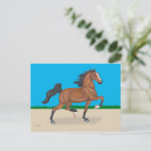 Trotted American Saddlebred Postcard Postkarte (Stehend Vorderseite)