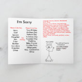 Trottel, Oops! Karte (Innenseite)