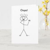 Trottel, Oops! Karte (Gelbe Blume)