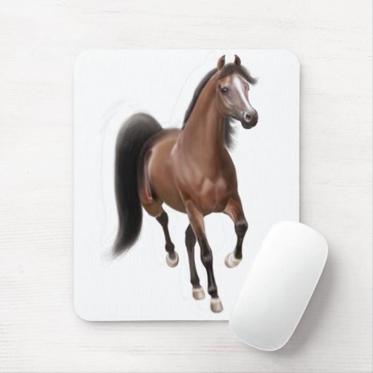 Trottenarabisches Pferd Mousepad (Mit Mouse)