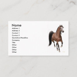 Trottenbucht-Pferd Visitenkarte
