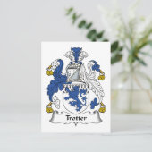 Trotter Familienwappen Postkarte (Stehend Vorderseite)