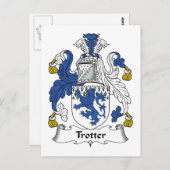 Trotter Familienwappen Postkarte (Vorne/Hinten)