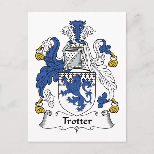 Trotter Familienwappen Postkarte (Vorderseite)