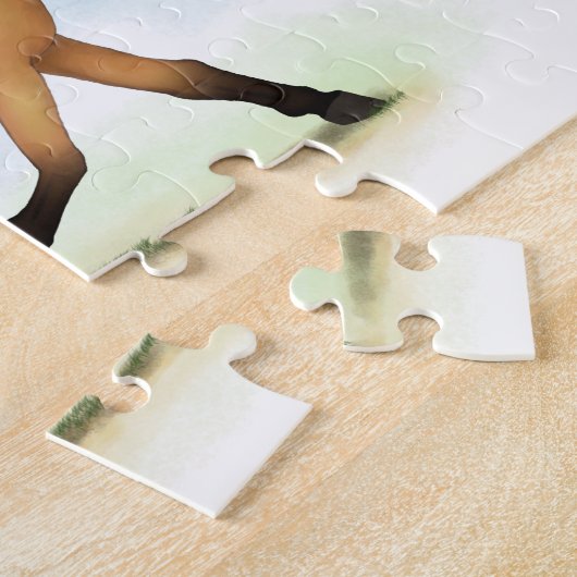 Trotting Buckskin Horse Reitpferd Lover Puzzle (Seite)