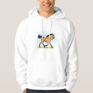 Trotting Buckskin Pferd Hoodie