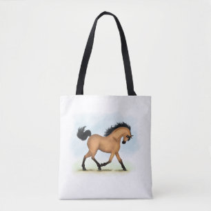 Trotting Buckskin Pferderaffe Tasche