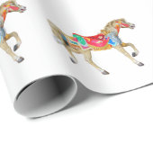 Trotting Carousel Horse Geschenkpapier (Rolleneckpunkt)