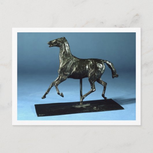 Trotting Horse (Bronze) Postkarte (Vorderseite)
