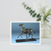 Trotting Horse (Bronze) Postkarte (Stehend Vorderseite)