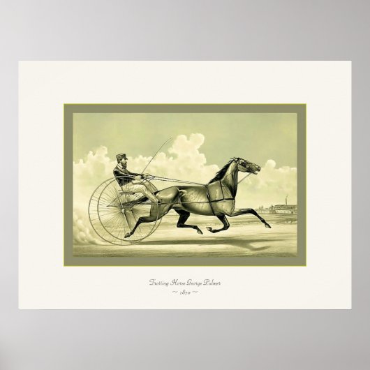 Trotting Horse George Palmer ~ 1870 Poster (Vorne)