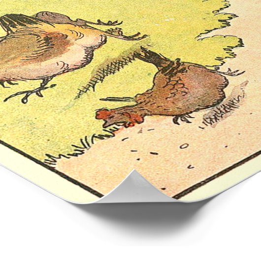 Trotting Horse Poster (Ecke)