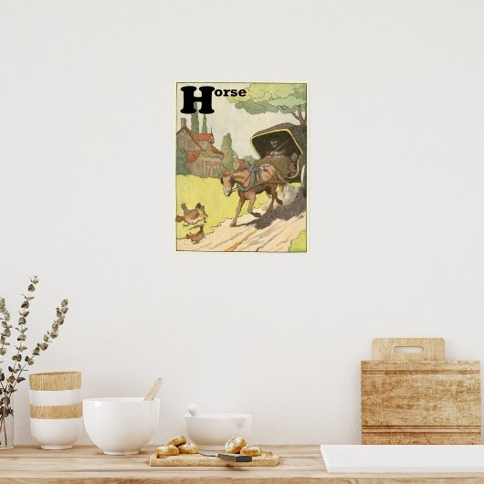 Trotting Horse Poster (Küche)