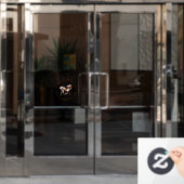 Trotting Overo Skewbald Paint Horse Custom Logo Fensteraufkleber (Büro Tür)