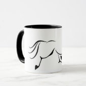 Trotting PferdeTasse Tasse (Vorderseite Links)