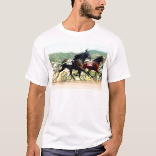 trotting Power-Pferdelaufen T-Shirt (Vorderseite)