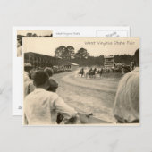 Trotting-Rennen, West Virginia Staat Fair Postkarte (Vorne/Hinten)