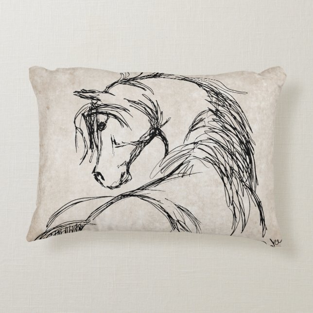 Trottoire Horse Weihnachten Dekokissen (Rückseite)