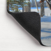 Trottoire Pinto Paint Stallion & Winter Snows Mousepad (Ecke)