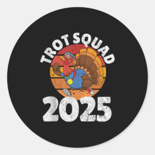 TrottSquad 2025, Erntedank Türkei Running Runne Runder Aufkleber