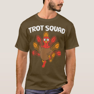 TrottSquad Türkei Funny Erntedank Running Costu T-Shirt