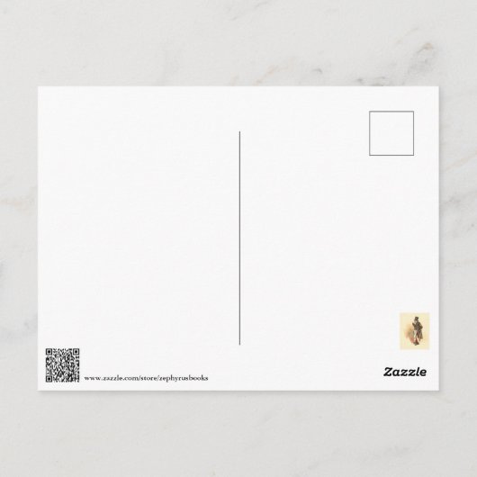 Trotty Veck von Kyd - Charles Dickens' The Chimes Postkarte (Rückseite)