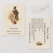 Trotty Veck von Kyd - Charles Dickens' The Chimes Visitenkarte (Vorne/Hinten)