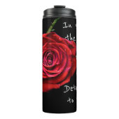 Trotz der Odds Rote Rose tumbler Thermosbecher (Vorderseite)