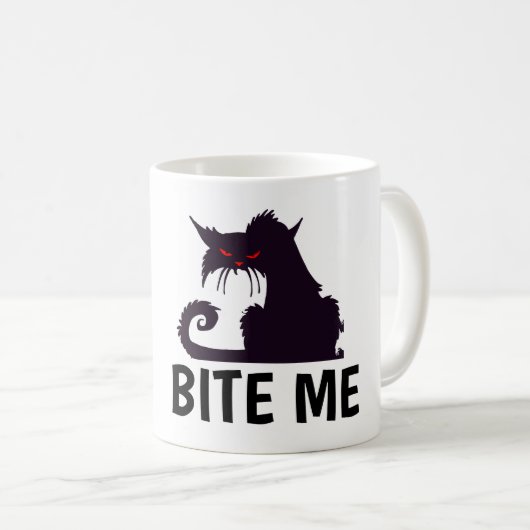 TROTZ MIR, KITTY KATZE KAFFEE MUGS KAFFEETASSE (VorderseiteRechts)