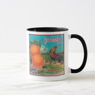 Trotz orange LabelVenice Bucht, CA Tasse