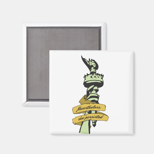 "Trotzdem beharrt sie" Magnet (Vorderseite/Rückseite)