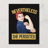 Trotzdem beharrt sie postkarte (Vorderseite)