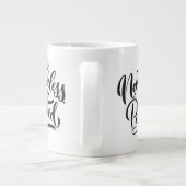 Trotzdem beharrte sie auf doppelseitiger Jumbo-Tas Jumbo-Tasse (Rückseite)