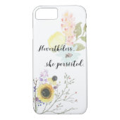 Trotzdem beharrte sie auf Kalligrafie-Zitat Case-Mate iPhone Hülle (Rückseite)