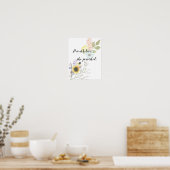 Trotzdem beharrte sie auf Kalligrafie-Zitat Poster (Küche)