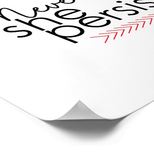 Trotzdem beharrte sie auf Plakat (Ecke)