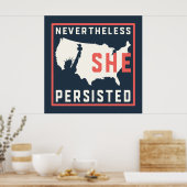 Trotzdem beharrte sie auf unserer Dame der Freihei Poster (Küche)