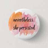 Trotzdem beharrte sie button (Vorderseite)