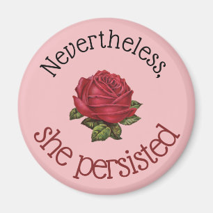 Trotzdem Beharrte Sie Chic Vintage Rosa Rose Magnet
