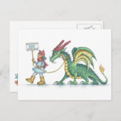 Trotzdem beharrte sie (HBdragon postcard) Postkarte (Vorne/Hinten)