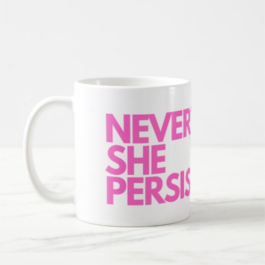 Trotzdem beharrte sie kaffeetasse (Links)