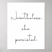 Trotzdem beharrte sie poster (Vorne)