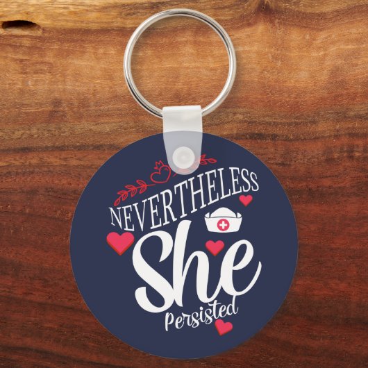 Trotzdem beharrte sie schlüsselanhänger (Vorderseite)