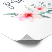 Trotzdem beharrte sie | Typografie Art Print Poster (Ecke)