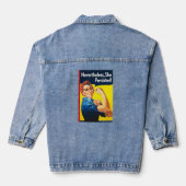 Trotzdem behielt sie Rosie The Riveter bei Jeansjacke (Rückseite)