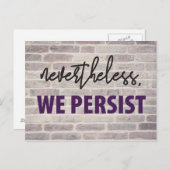 Trotzdem bestehen wir fort. März der Frau 10/100 Postkarte (Vorne/Hinten)