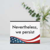 Trotzdem bestehen wir nach der Postkarte fort (Stehend Vorderseite)